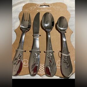 Zodiac sign Leo 4 pc baby flatware